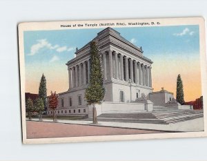 Postcard House of the Temple (Scottish Rite) Washington District of Columbia USA