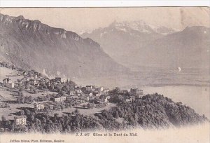 Switzerland Glion et la Dent du Midi 1907