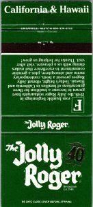 Vintage Matchbook Cover The Jolly Roger Restaurants California & Hawaii MB112
