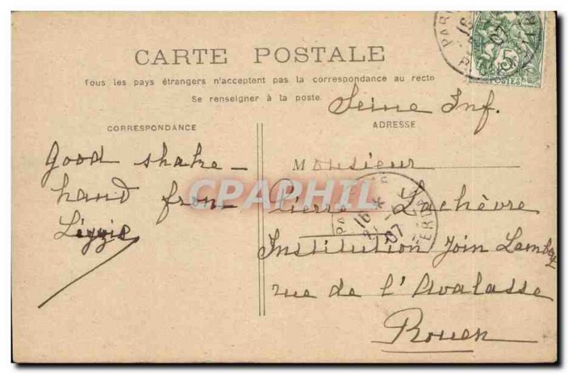 Paris Old Postcard The Seine at the bridge the day (Eiffel Tower)