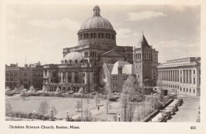 Massachusetts Boston Christian Science Church Real Photo