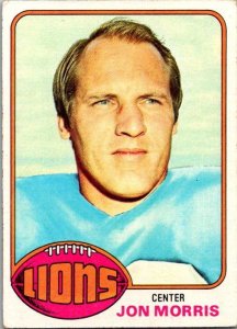 1976 Topps Football Card John Morris Detroit Lions sk4624