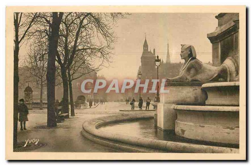 Old Postcard Paris Place du Chatelet