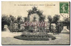 Old Postcard The Rose Garden of The Hay Entree