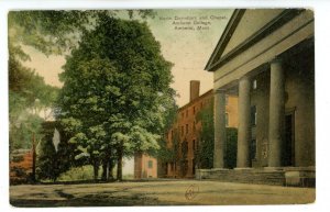 MA - Amherst. Amherst College, North Dormitory & Chapel ca 1910