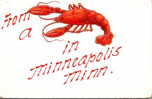Minnesota Minneapolis Greetings From A Lobster