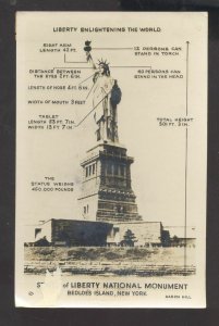 RPPC BELOE ISLAND NEW YORK NY STATUE OF LIBERTY VINTAGE REAL PHOTO POSTCARD