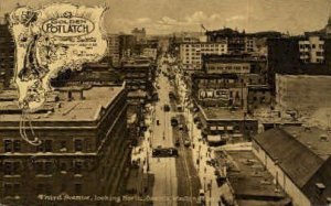 Third Avenue - Seattle, Washington WA Postcard