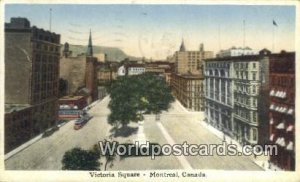 Victoria Square Montreal Canada 1934 Missing Stamp 