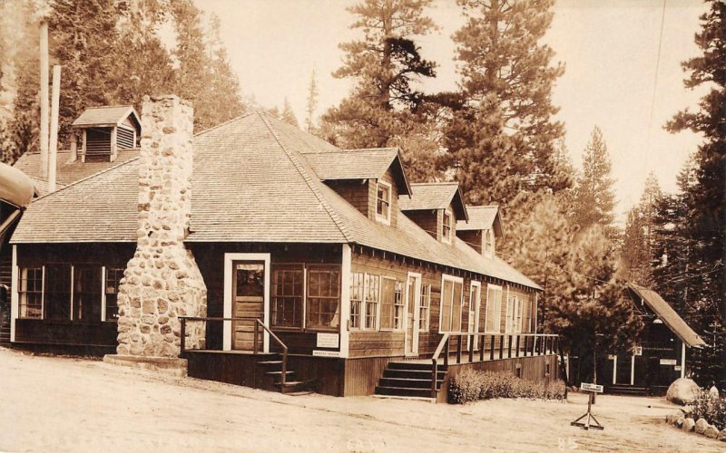 RPPC Emerald Bay Camp LAKE TAHOE California 1910s Antique Photo Postcard Vintage