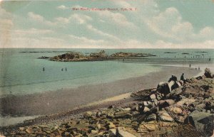 c.1907-15 Boats Bar Rock Oakland Beach Rye N.Y. Postcard 2T6-105