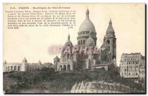 Old Postcard Paris Basilique du Sacre Coeur Montmartre