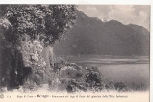 BF17013 panorama del lago di lecc bellagio  lago di como  italy front/back image