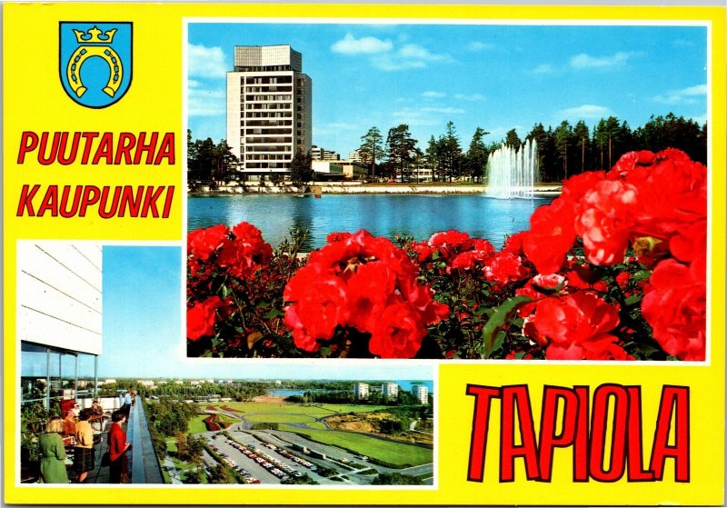 Postcard Finland Tapiola Garden city