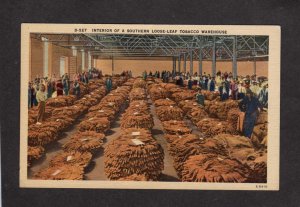 Farming Tobacco Harvesting Warehouse Selling Growing Smoking Postcard