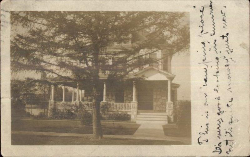 Home - Nice Stone Work - Philadelphia PA Cancel c1910 Real Photo Postcard