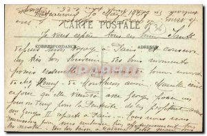 Old Postcard Chateauroux Place Water Public Garden