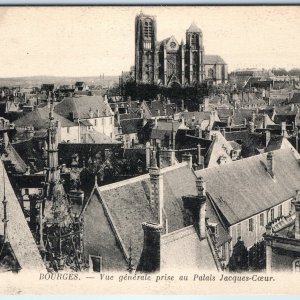 c1900s Bourges, France Cathedral Medieval City Rooftop Palais Jacques-Coeur A354