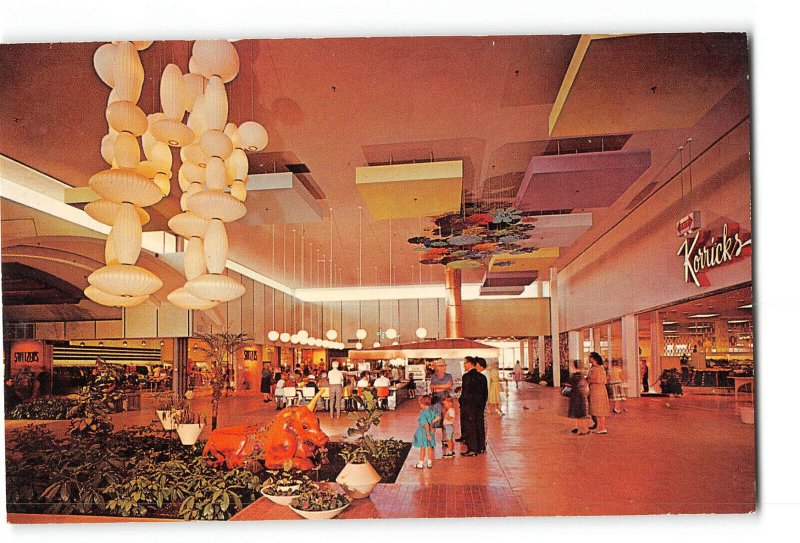 Phoenix Arizona AZ Vintage Postcard Chris-Town Shopping Center Court of Flowers