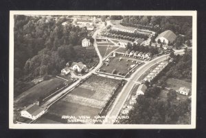 RPPC SHEPHERDSVILLE KENTUCKY KY  CAMPGROUND AERIAL REAL PHOTO POSTCARD