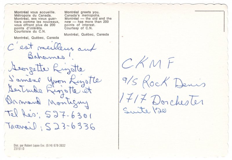 Panoramic View of Montreal, Quebec, Canada