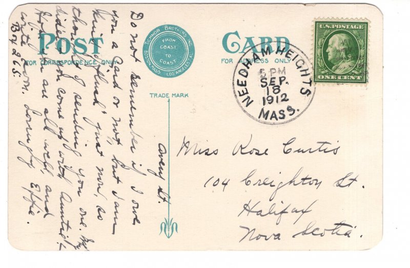 Trinity Church, Boston, Massachusetts, Used 1912