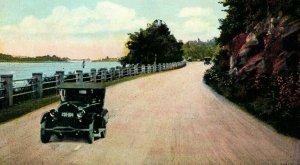 Vintage Bay Drive, Looking East, Bar Harbor, Me. Postcard P174