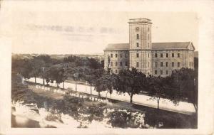 Clock Rock Island Illinois Arsenal Real Photo Antique Postcard K54016