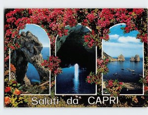 Postcard Saluti da Capri, Italy