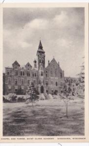 Church Chapel and Tower Saint Clara Academy Sinsinawa Wisconsin Albertype