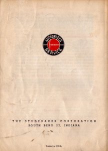 Vintage  Studebaker  Let's Keep 'em Rolling  Booklet   7 x 5