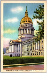 VINTAGE POSTCARD THE WEST VIRGINIA STATE CAPITOL AT CHARLESTON 2A-H472