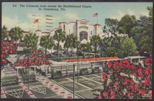 Coliseum,Shuffleboard Courts,St Petersburg,FL Postcard