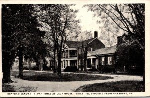 Virginia Fredericksburg Chatham Known In War Times As Lacy House 1921