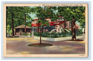 C. 1915-20 Fish Pond And Carnivora Walbridge Park Toledo Ohio. Postcard F135E