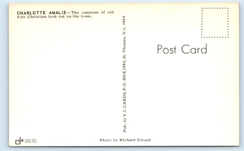 Charlotte Amalie - St. Thomas - Virgin Islands - Postcard