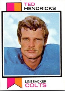 1973 Topps Football Card Ted Hendricks Baltimore Colts sk2450