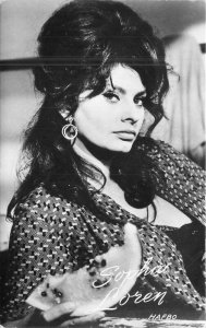 Sophia Loren 1960s Movie Star Actress beautiful RPPC Photo Postcard 22-6999