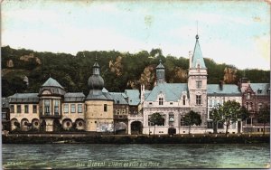 Belgium Dinant L'Hotel de Ville la Poste Vintage Postcard C097