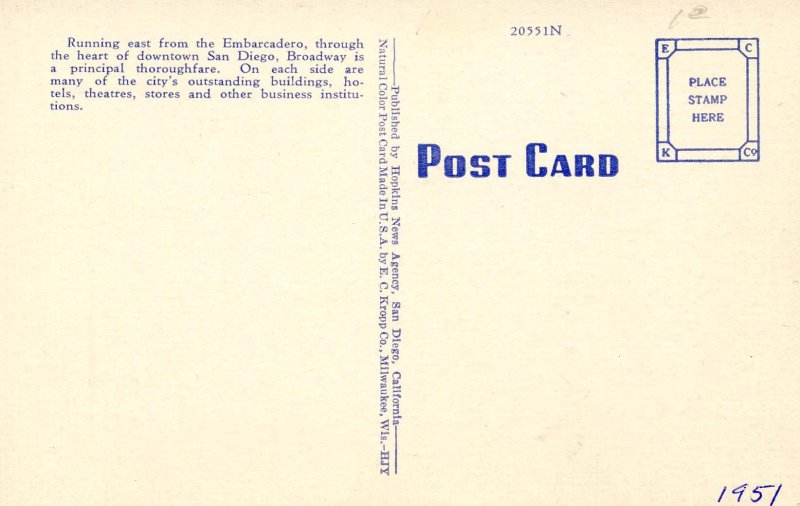 CA - San Diego. Broadway