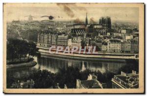 Old Postcard Paris Panorama De La Cite