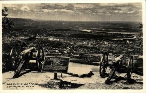 Chattanooga TN Lookout Mountain Garrity's Battery Vintage Cline RPPC Postcard