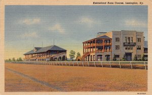 FRANKFORT KENTUCKY~KEENELAND RACE COURSE-HORSERACING~1936 POSTCARD