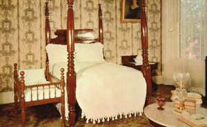 Nashville Tennessee, Bedroom of Andrew Jackson, Jr. Hermitage, Vintage Postcard