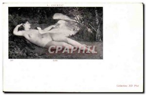 Fancy Old Postcard The Courtat Art Nude