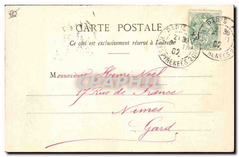 Postcard Old Paris Basilique du Sacre Coeur in Montmartre Funicular