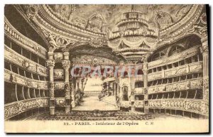 Old Postcard Paris Interior of the Opera