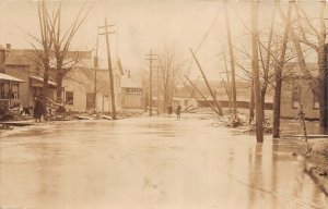 J70/ Warren Ohio RPPC Postcard c1913 Flood Disaster Crystal Laundry 263