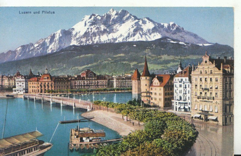 Switzerland Postcard - Luzern Und Pilatus - Ref TZ6531