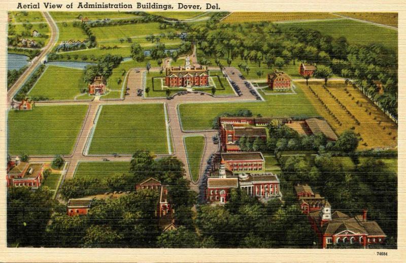 DE - Dover. Administration Buildings, Aerial View